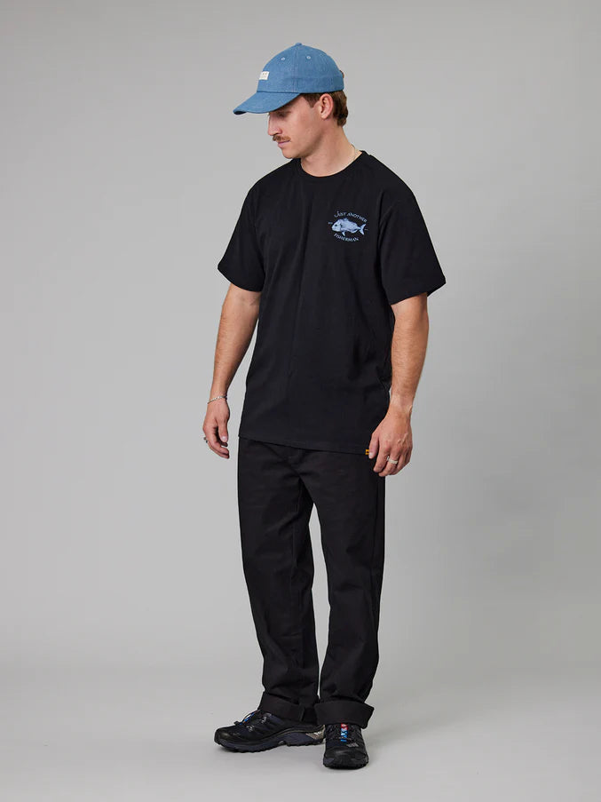 JAF // Snapper Logo Tee BLACK/BLUE