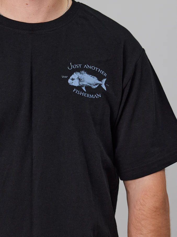 JAF // Snapper Logo Tee BLACK/BLUE