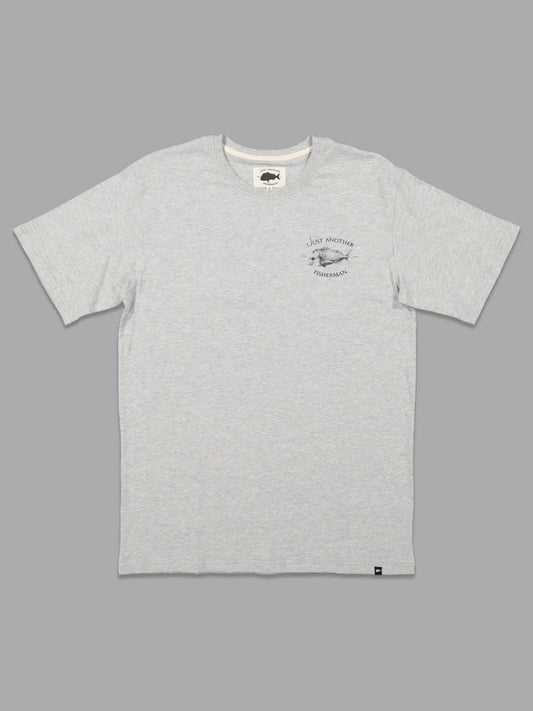 JAF // Snapper Logo Tee GREY MARLE/NAVY