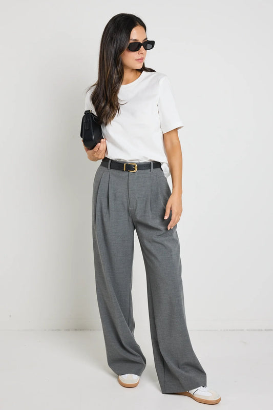 STORIES BE TOLD // Sophisticated Wide Leg Pant CHARCOAL