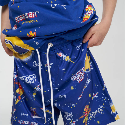 CRATE KIDS // Crate Kids X Spaceman Candy Swim Shorts BLUE