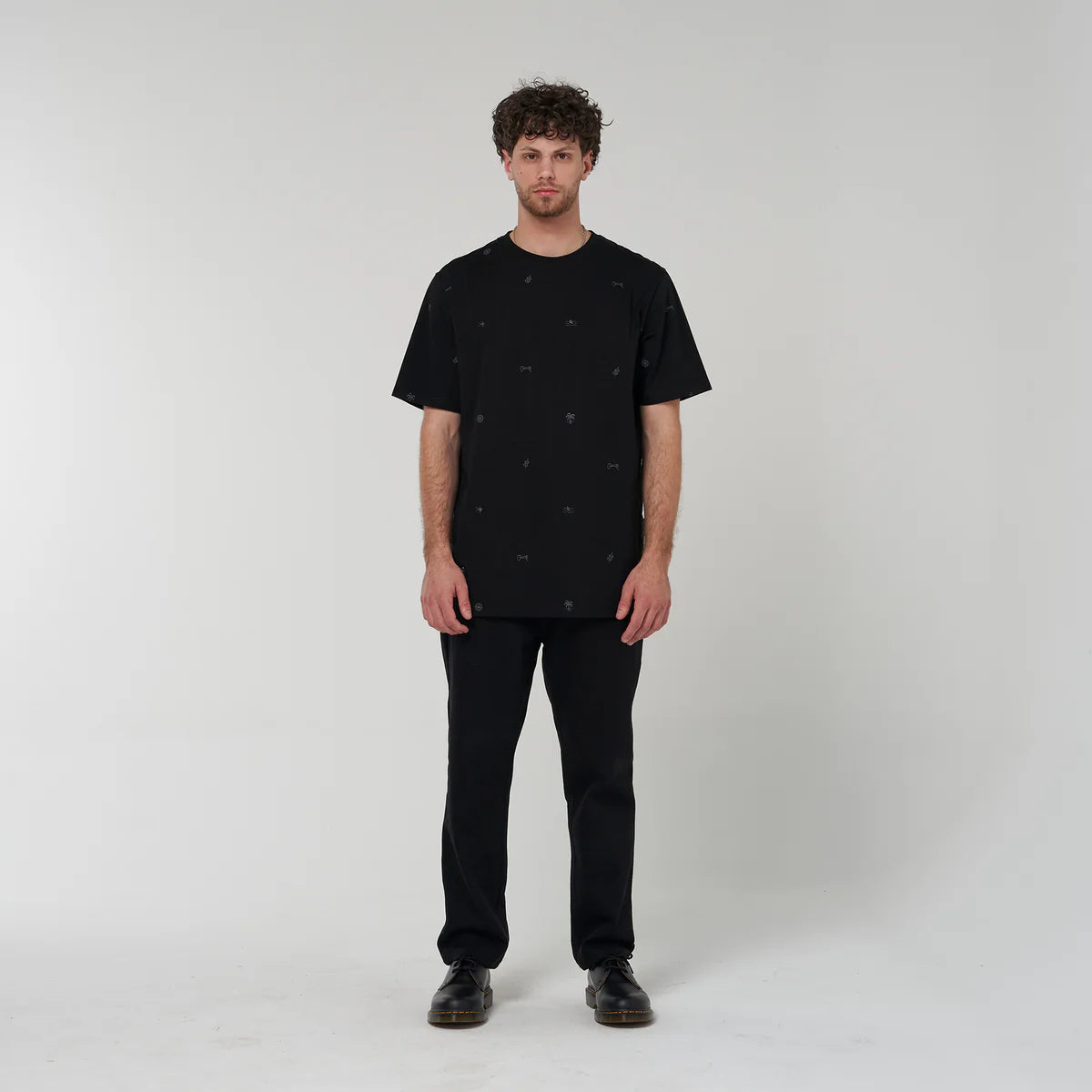 CRATE // Crate SS24 Simple Print T-Shirt BLACK