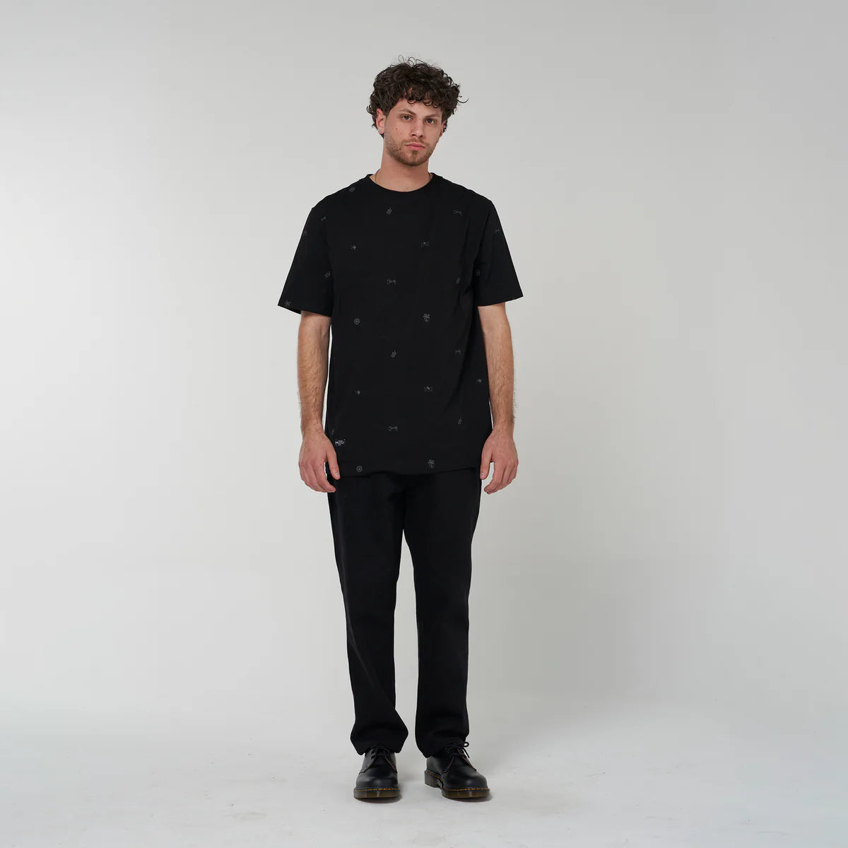 CRATE // Crate SS24 Simple Print T-Shirt BLACK