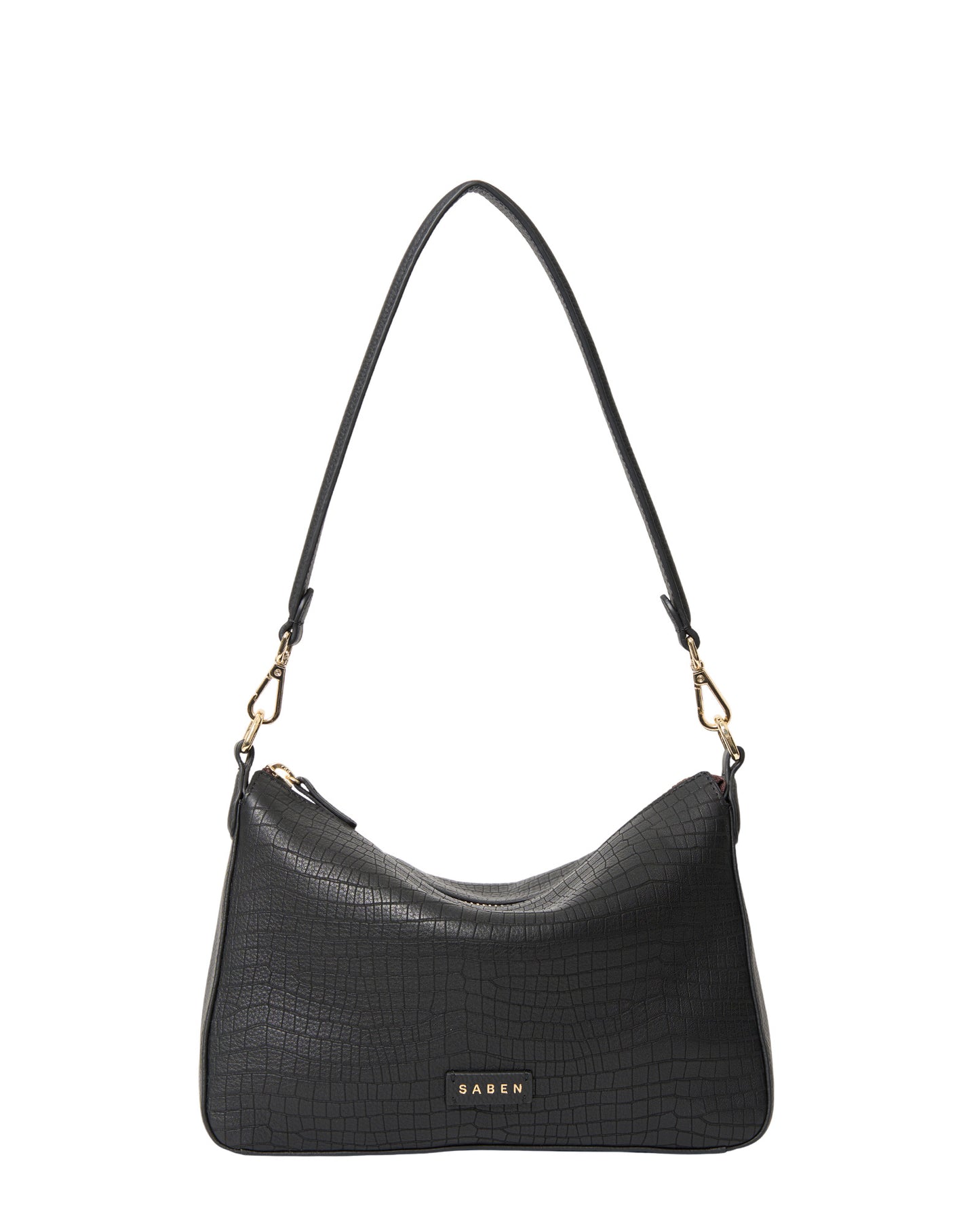 SABEN // Dane Shoulder Bag BLACK LUXE EMBOSS