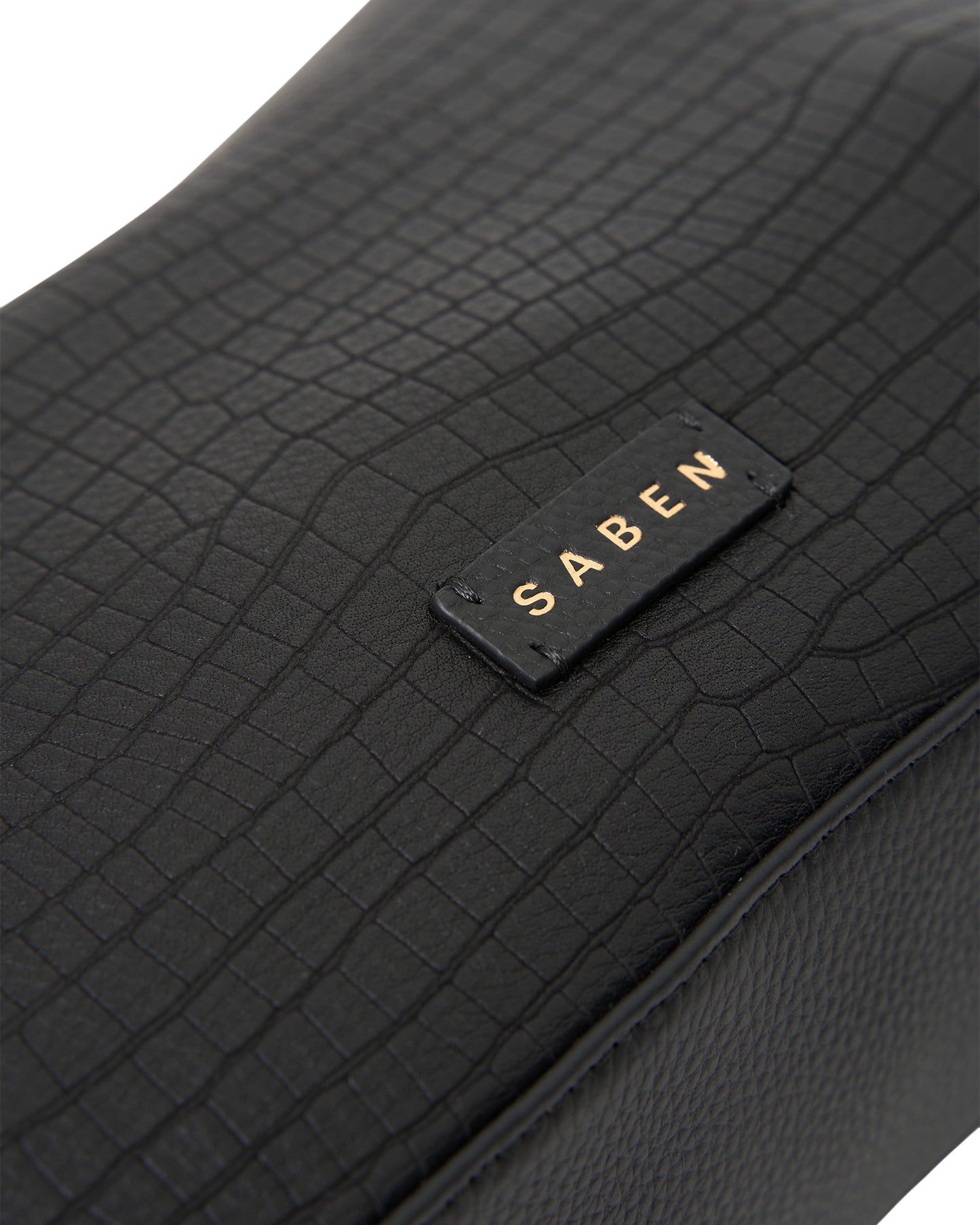 SABEN // Dane Shoulder Bag BLACK LUXE EMBOSS