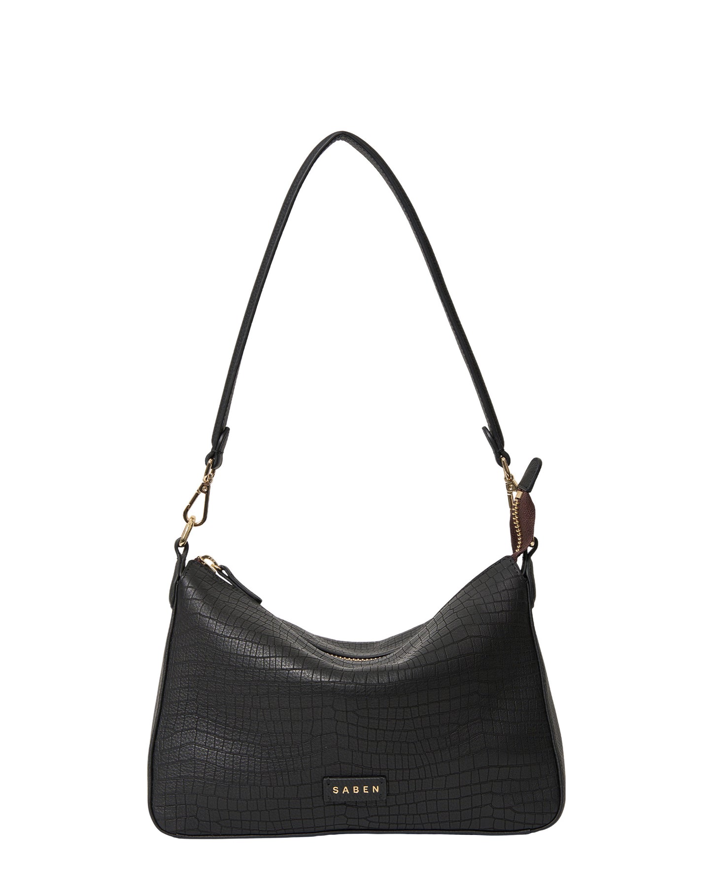 SABEN // Dane Shoulder Bag BLACK LUXE EMBOSS