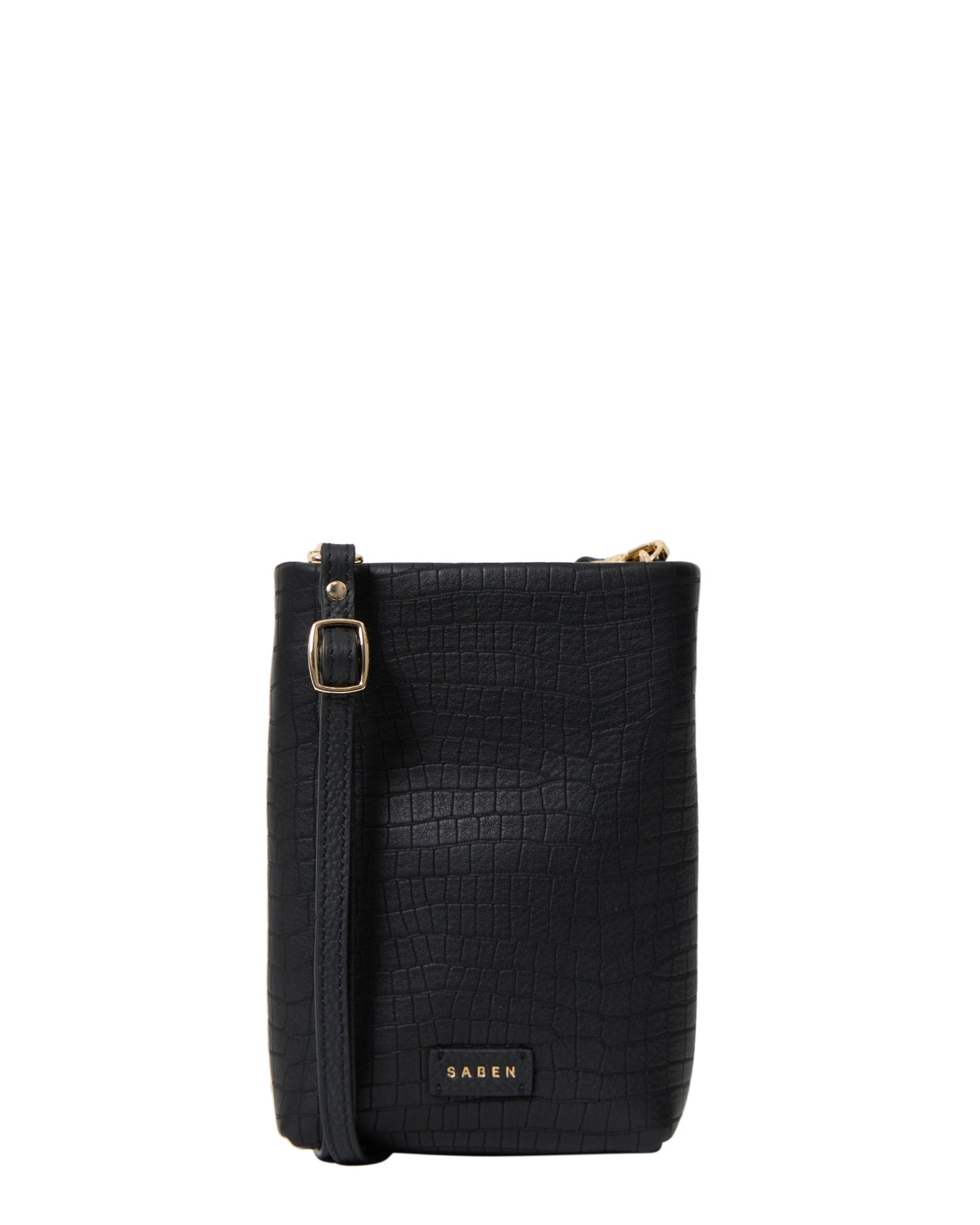 SABEN // Maggie Crossbody BLACK LUXE EMBOSS