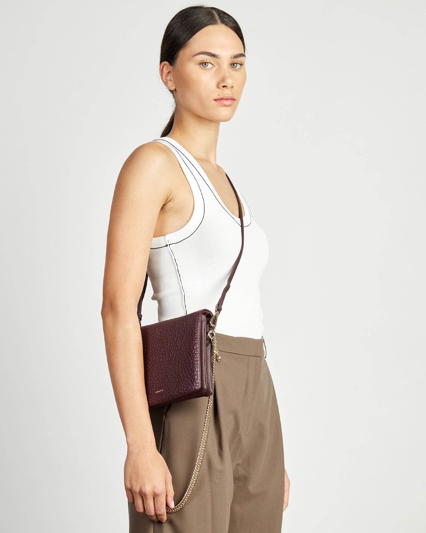 SABEN // Fox Crossbody MERLOT BUBBLE