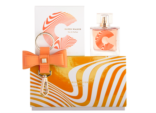 KW FRAGRANCE // C 100ml set w Leather Coral Keyring