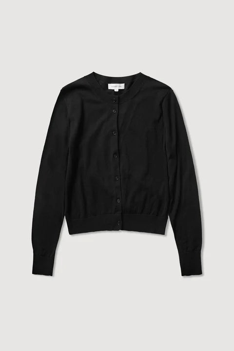 ASSEMBLY LABEL // Semra Cotton Cashmere Cardigan BLACK