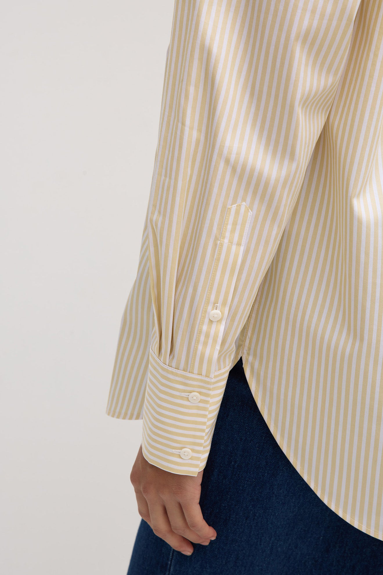 ASSEMBLY LABEL // Signature Poplin Shirt CHAMOMILE/WHITE