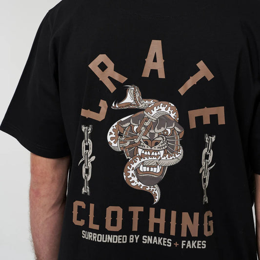 CRATE // Snakes & Fakes Tee BLACK