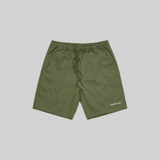 CRATE // Stamp Shorts KHAKI