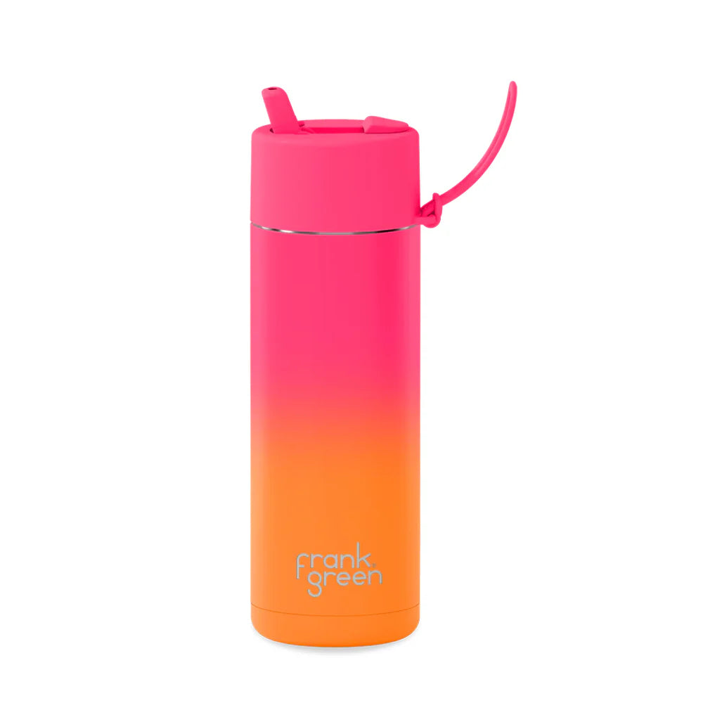 FRANK GREEN // 20oz Flip Straw Bottle GRADIENT SUMMER SUNSET