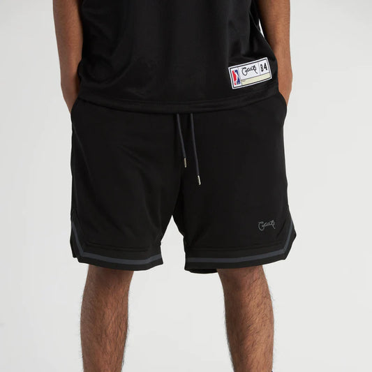 CRATE // Reversible Mesh B-Ball shorts BLACK/DARK GREY