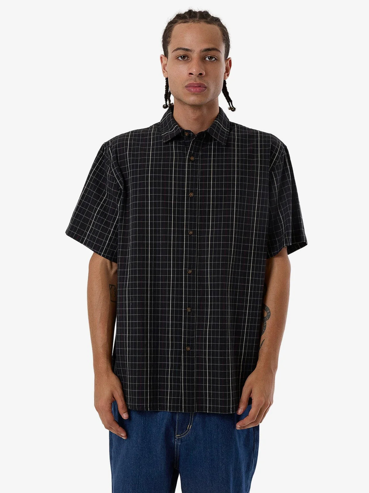 THRILLS // Lockstar Short Sleeve Shirt BLACK