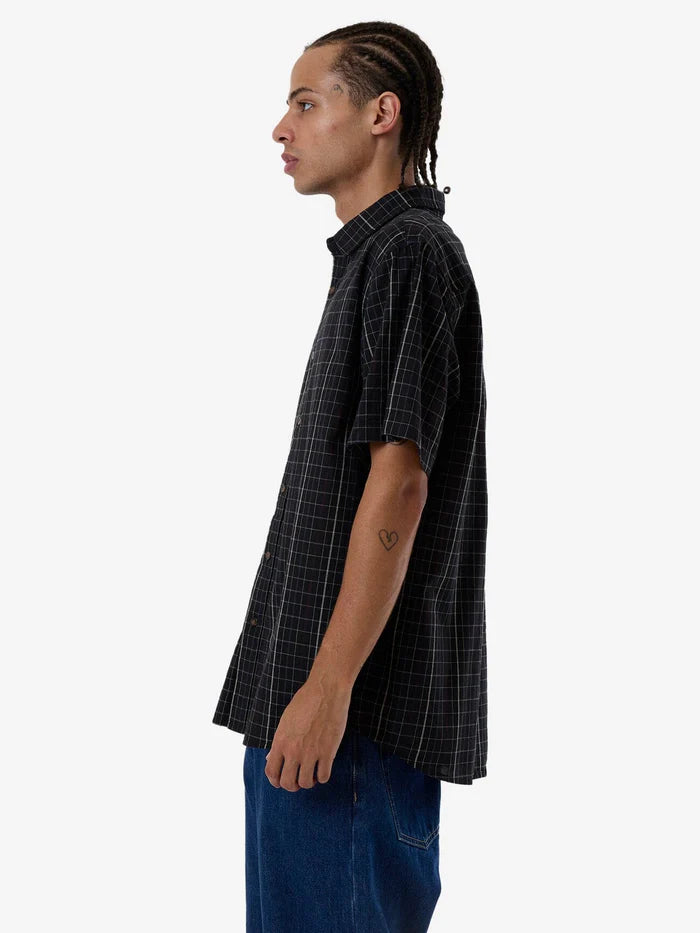 THRILLS // Lockstar Short Sleeve Shirt BLACK