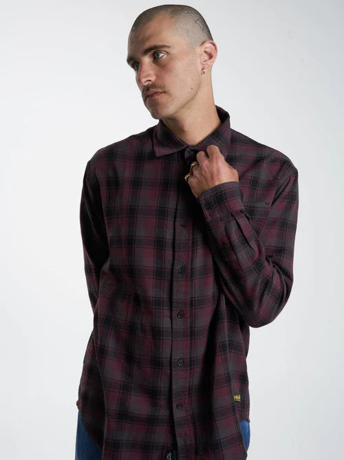 THRILLS // Union Check LS Shirt WINE