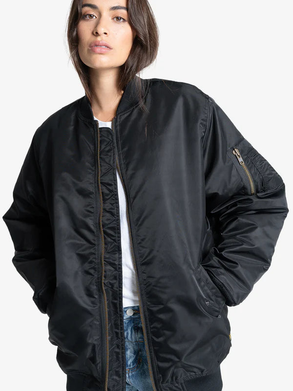 THRILLS // Union Oversized Bomber BLACK