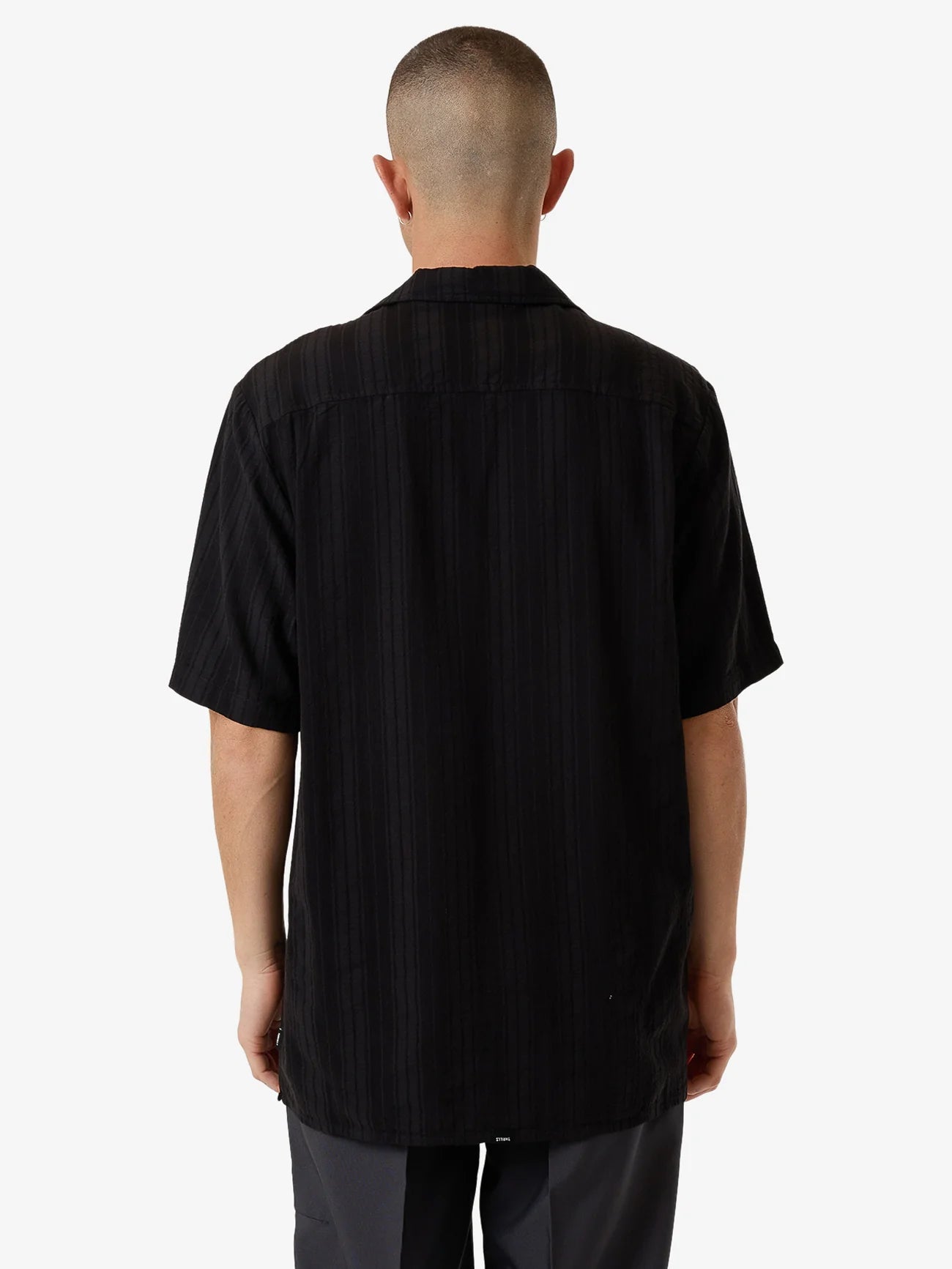 THRILLS // Swan Song Bowling Shirt BLACK