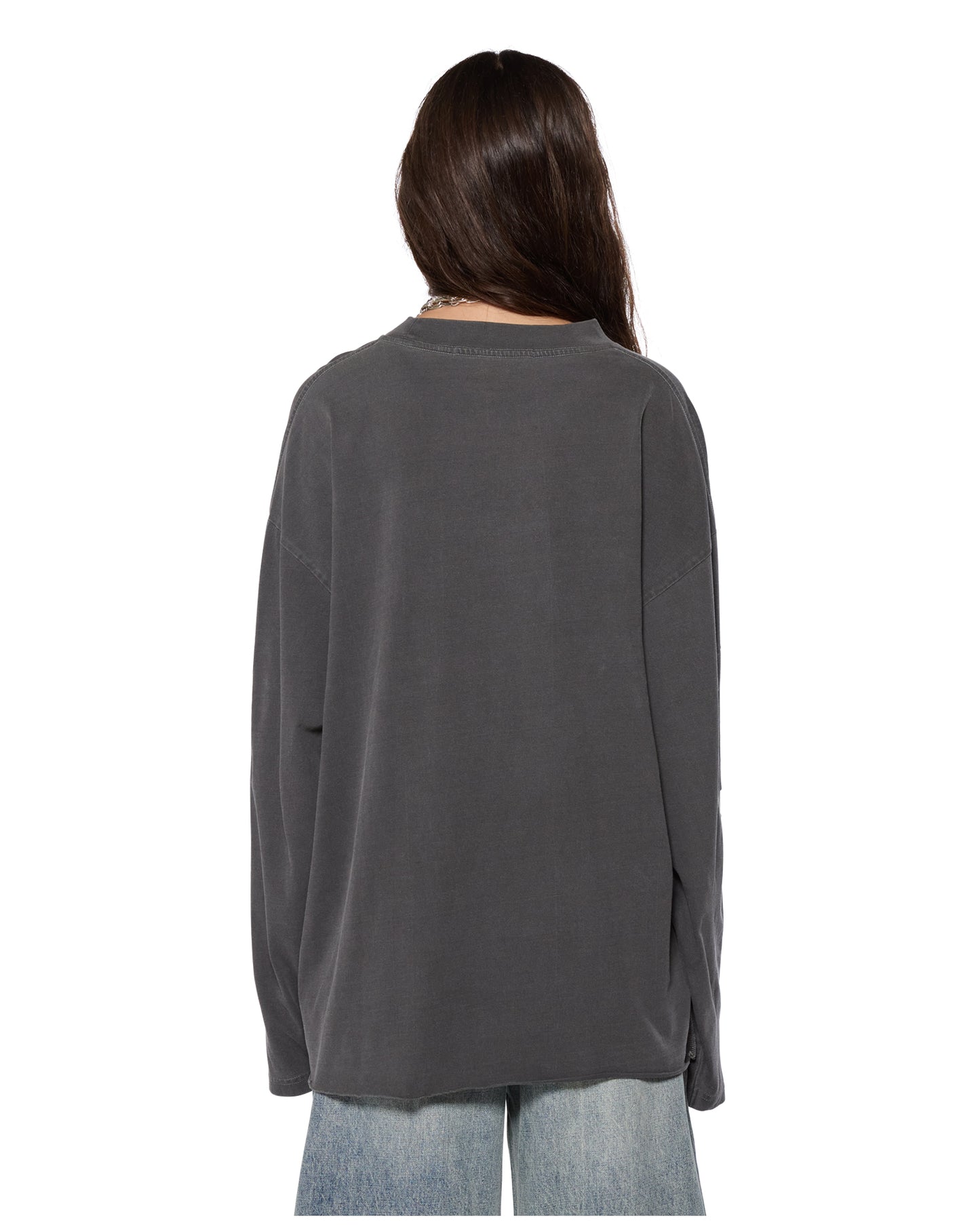 KSUBI // Sott Boyfriend LS Tee CHARCOAL