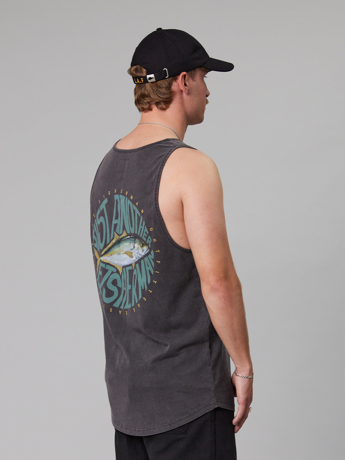 JAF // Trev Singlet AGED BLACK