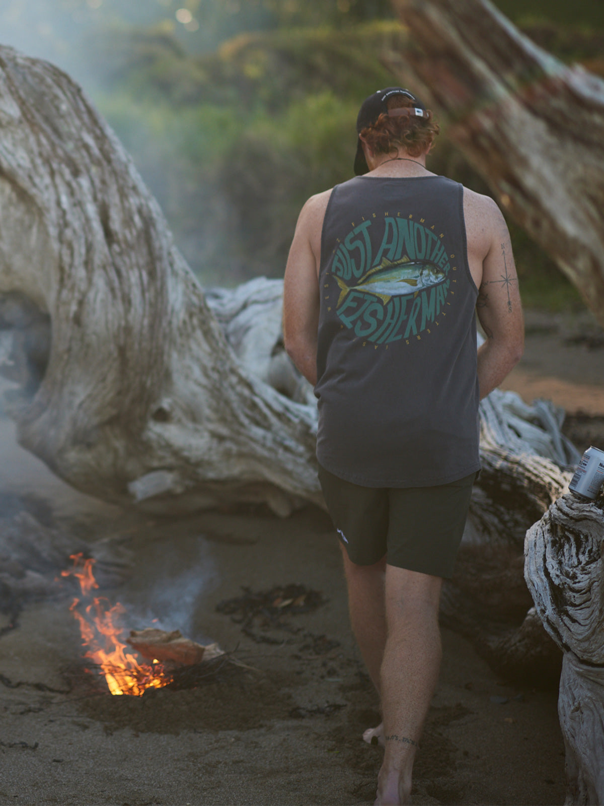 JAF // Trev Singlet AGED BLACK