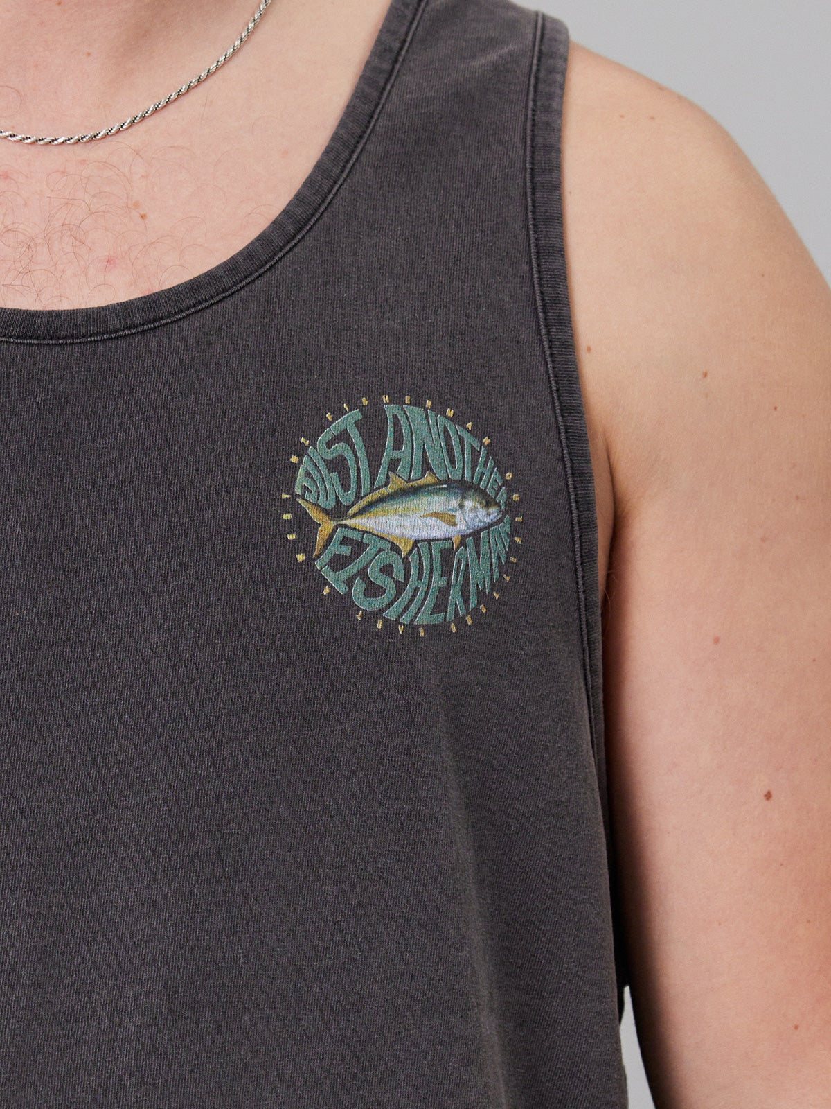 JAF // Trev Singlet AGED BLACK