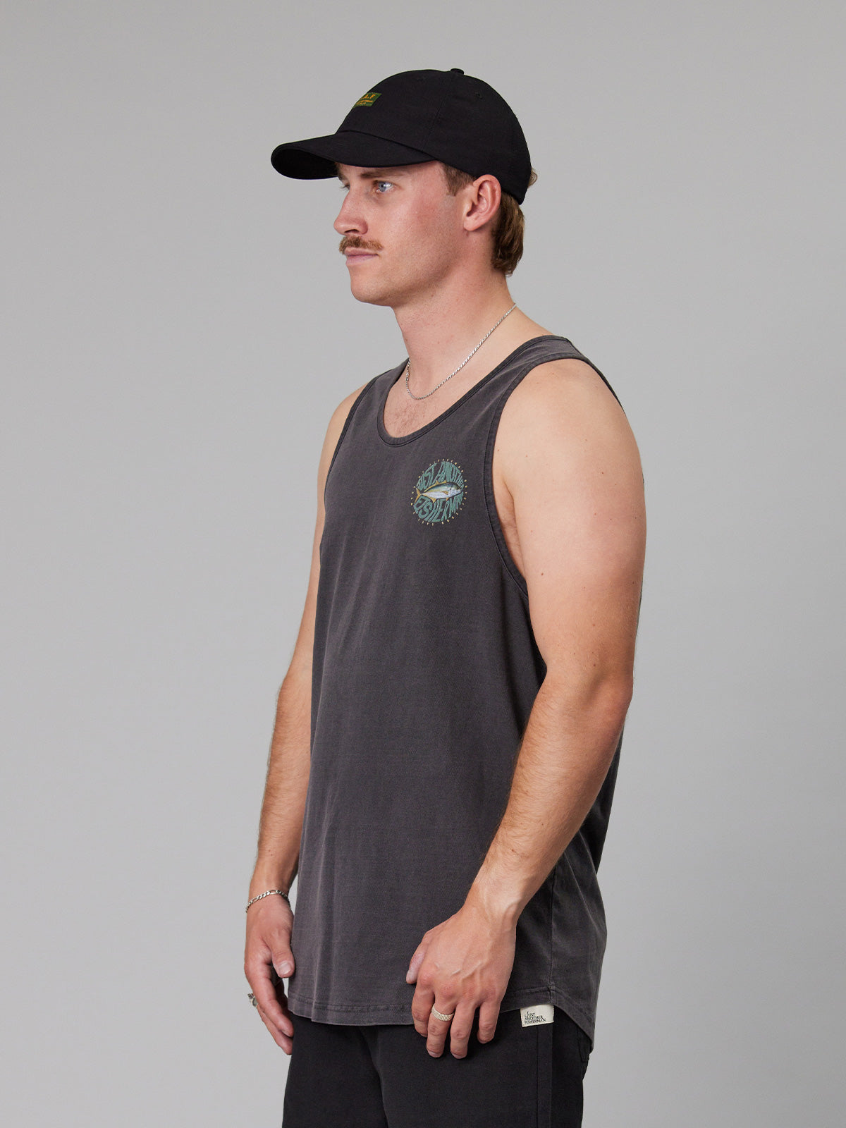 JAF // Trev Singlet AGED BLACK