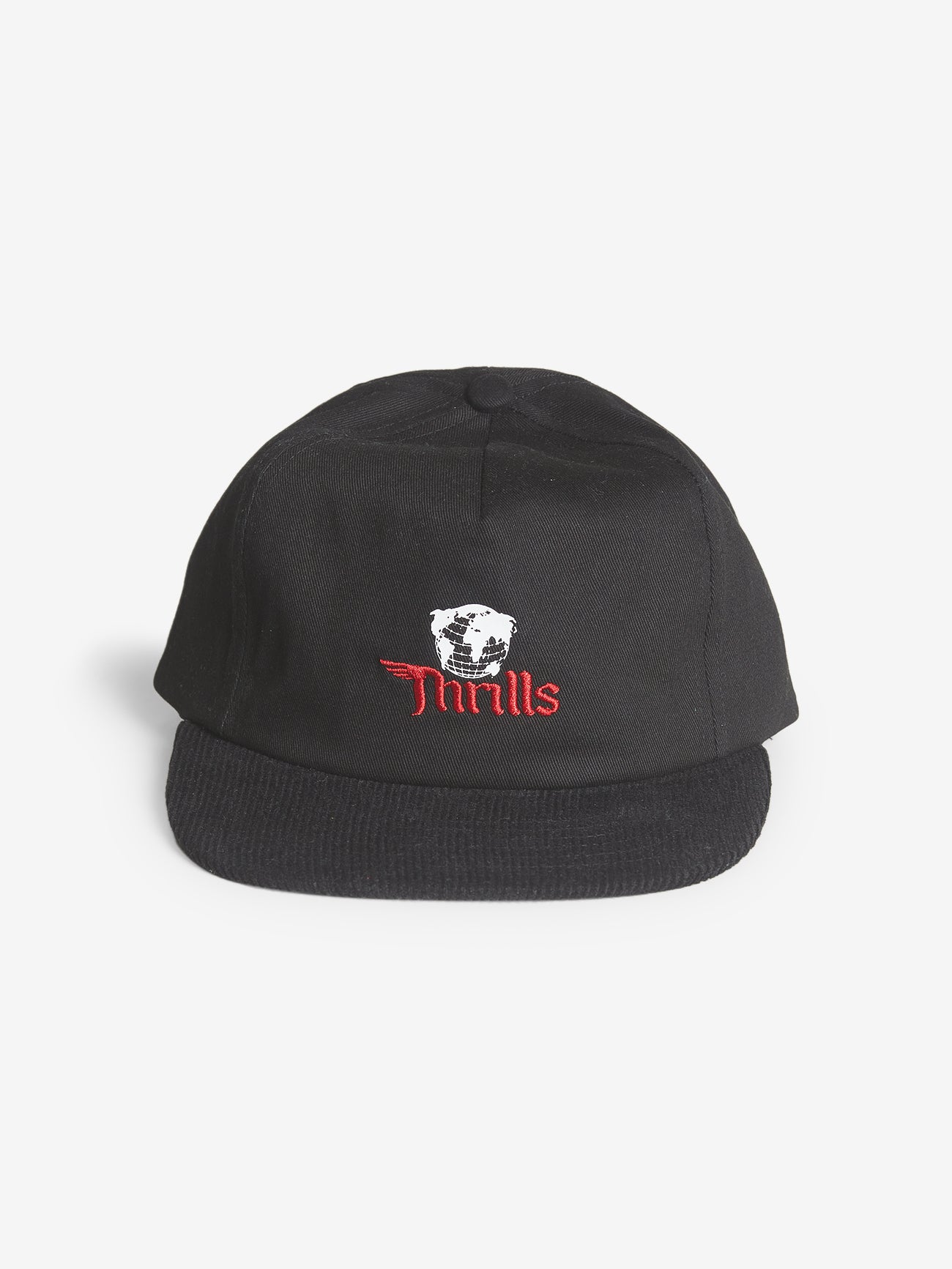 THRILLS // Underground 5 Panel Cap WASHED BLACK