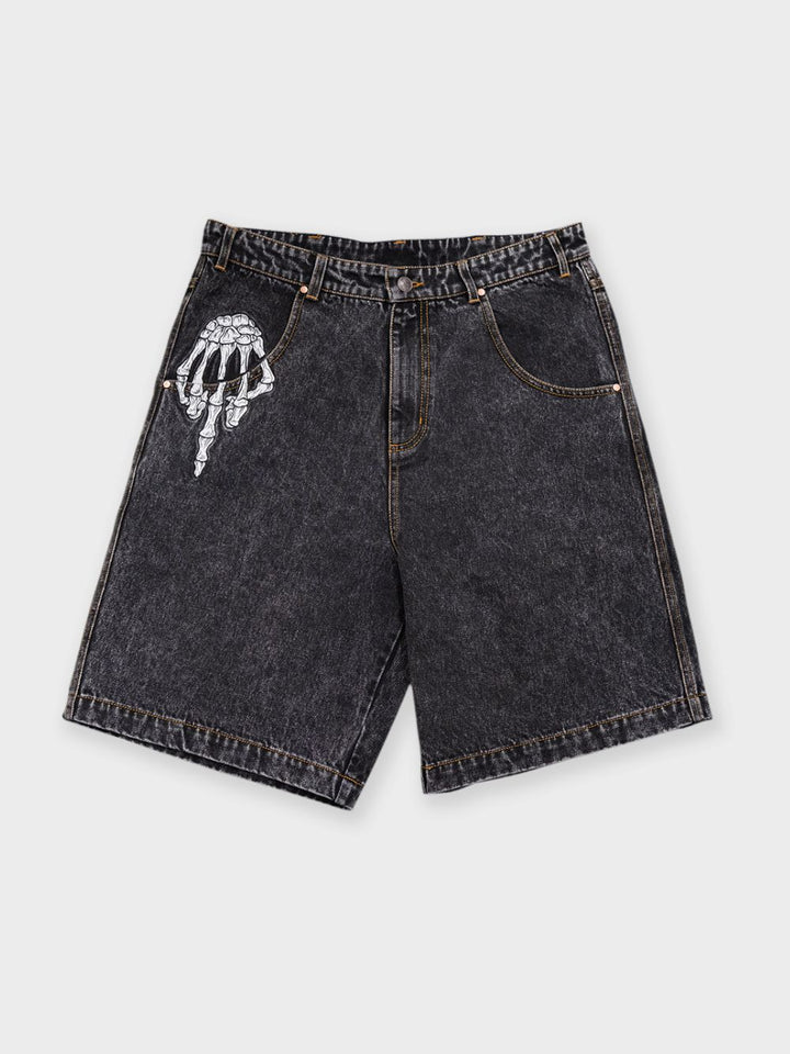 BILLY BONES // The Bird Denim Short WASHED BLACK