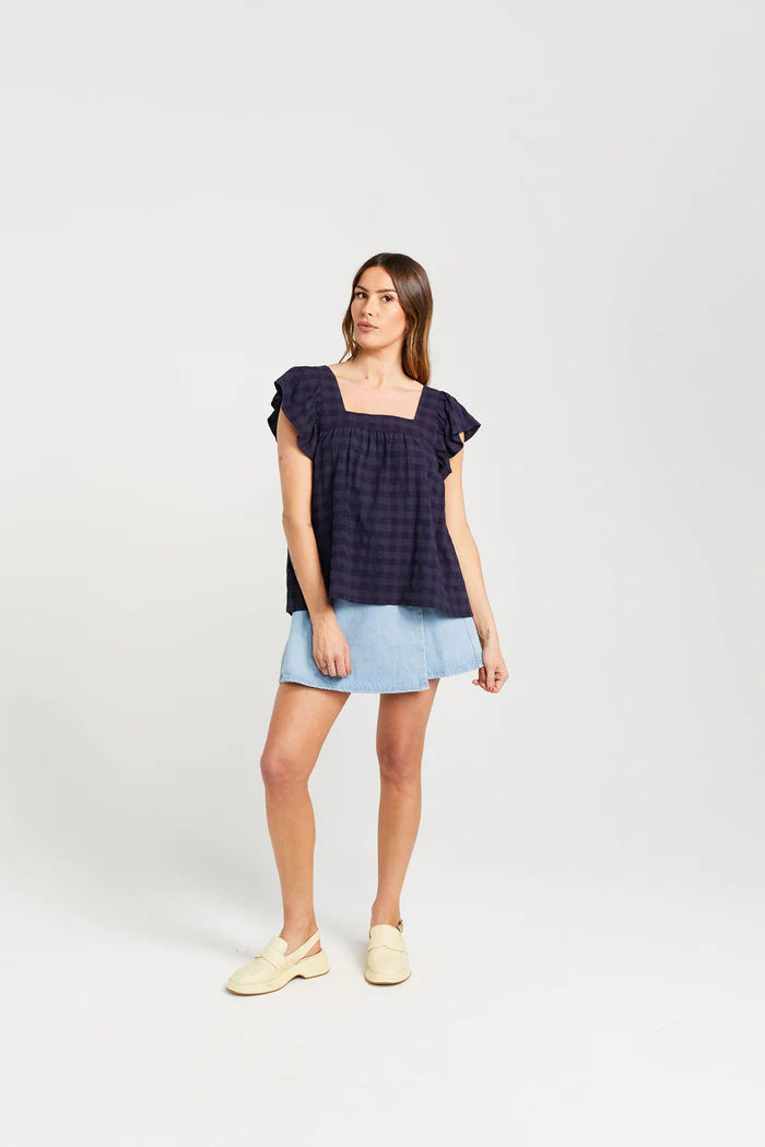 THING THING // Tiggy Top NAVY CHECK