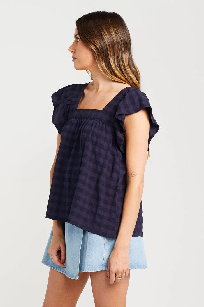 THING THING // Tiggy Top NAVY CHECK