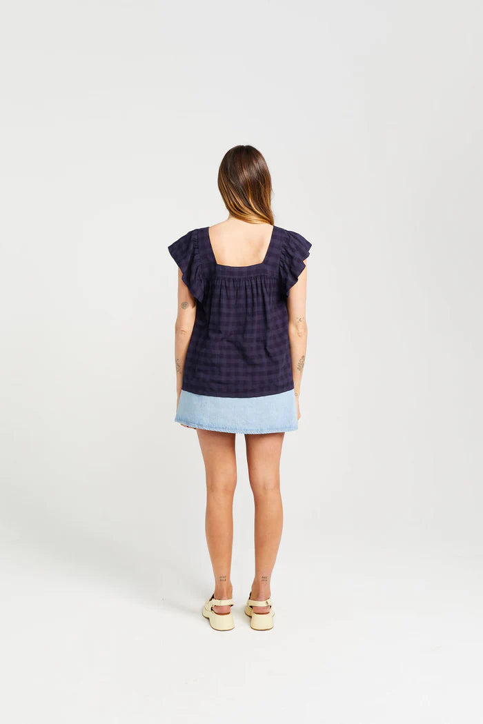 THING THING // Tiggy Top NAVY CHECK