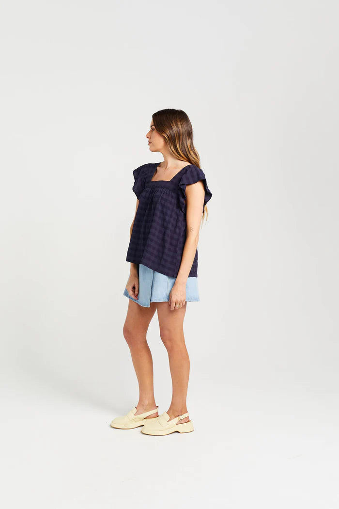 THING THING // Tiggy Top NAVY CHECK