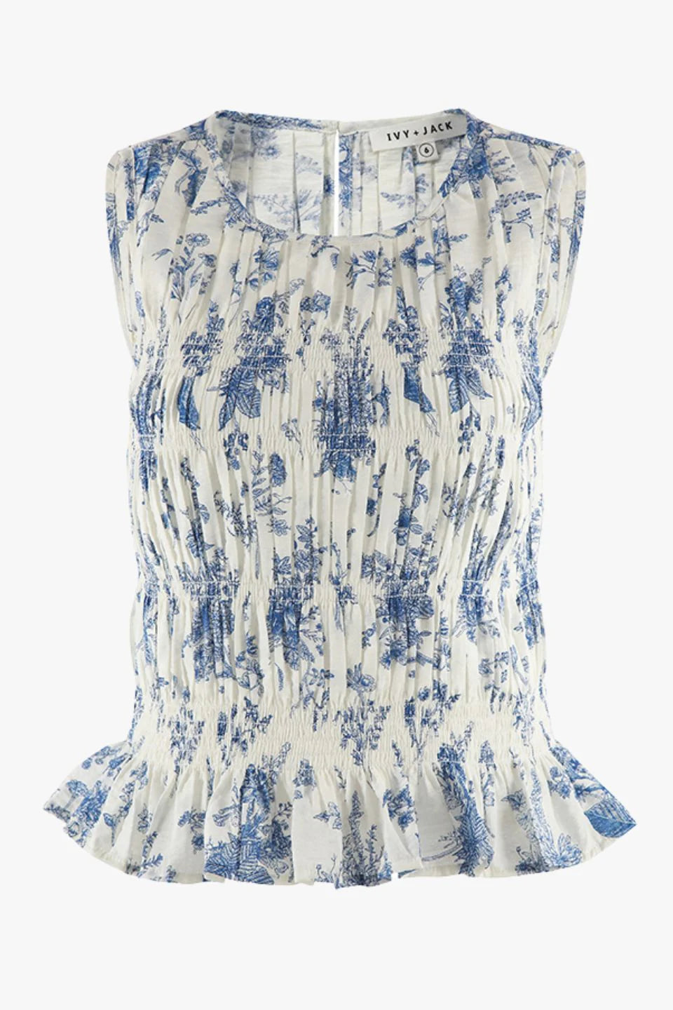 IVY + JACK // Tuscany Sleeveless Shell Top PORCELAIN PRINT