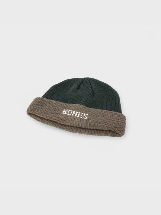 BILLY BONES // Bones Docker Knit Beanie TWO TONE