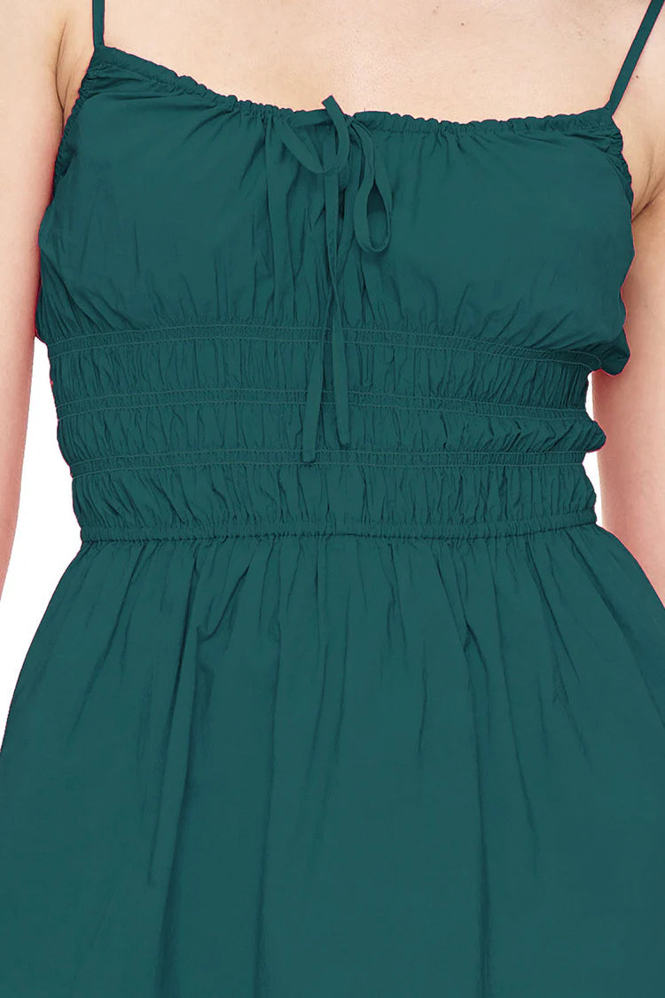 HUFFER // Cruise Eden Mini Dress JEWEL GREEN