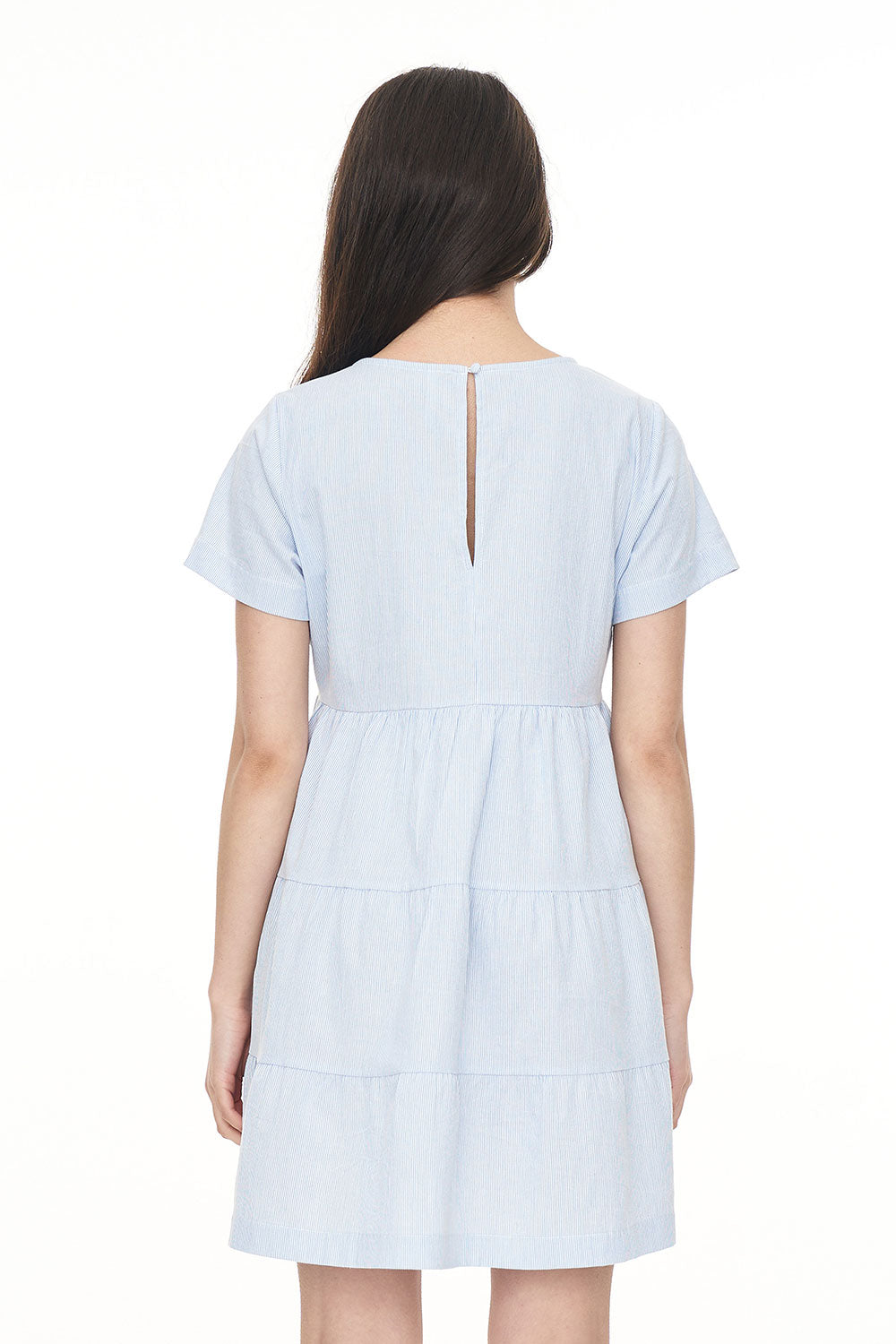 HUFFER // Cruise Milly Dress BLUE HAZE/CHALK