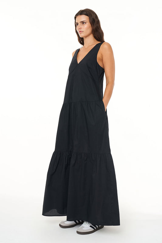 HUFFER // Freida Maxi Dress BLACK