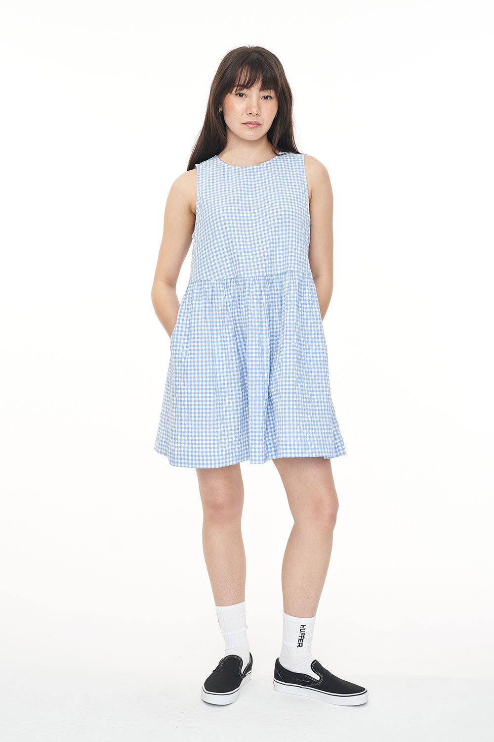 HUFFER // Catalina Jay Dress CLUB BLUE/CHALK