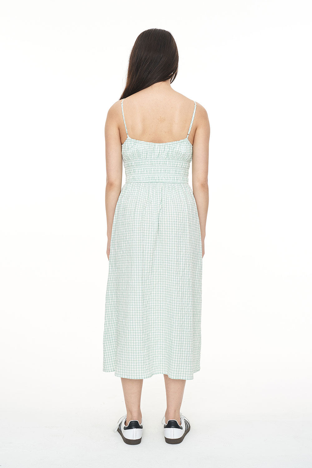 HUFFER // Catalina Eden Midi Dress MINT/CHALK