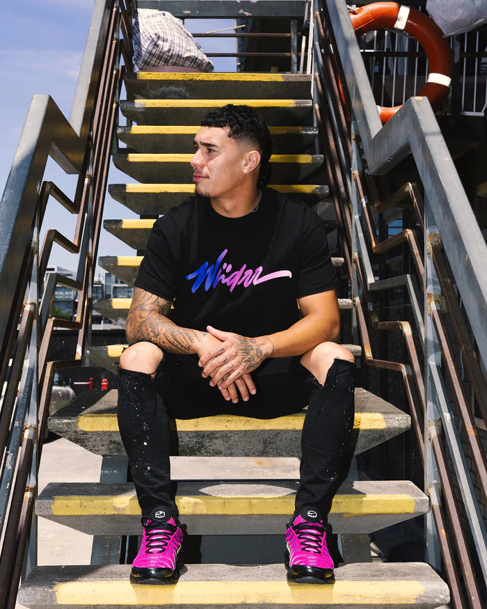 WNDRR // Artemis Box Fit Tee BLACK