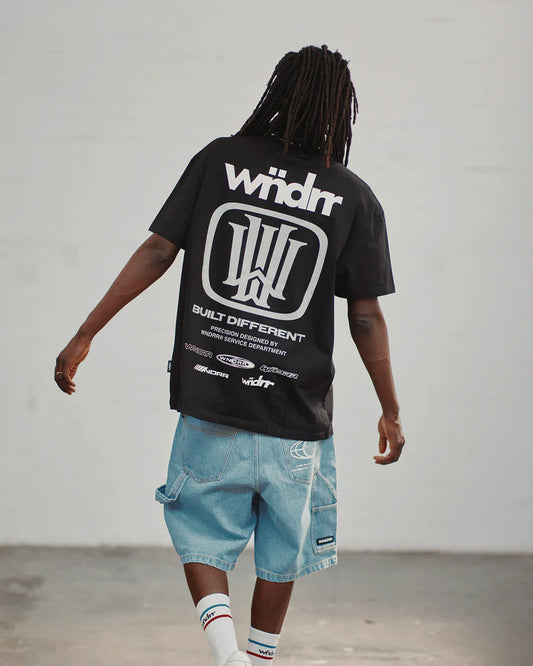 WNDRR // Hondo Box Fit Tee BLACK