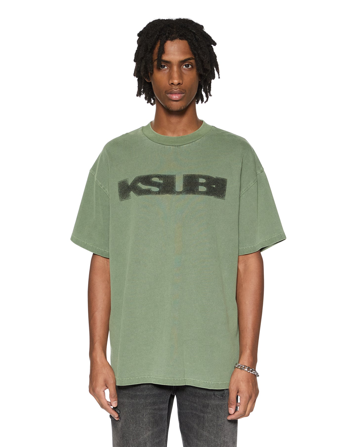 KSUBI // World Order Ekcess Tee HASH GREEN