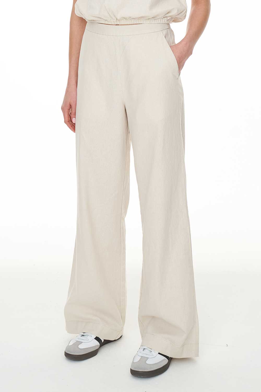 HUFFER // Lin-In Staple Pant NATURAL