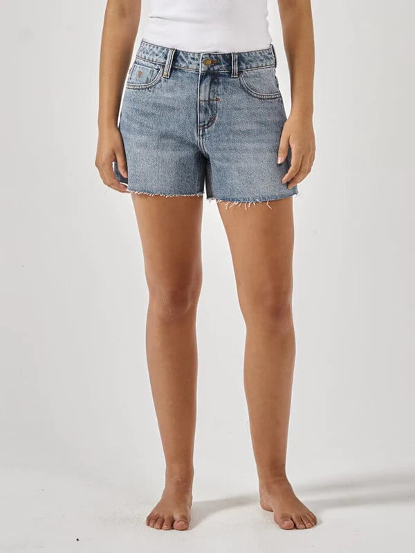 THRILLS // Erica Mid Rise Short WEATHERED BLUE