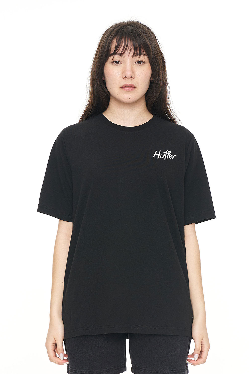 HUFFER // Relax Tee Scratch That BLACK