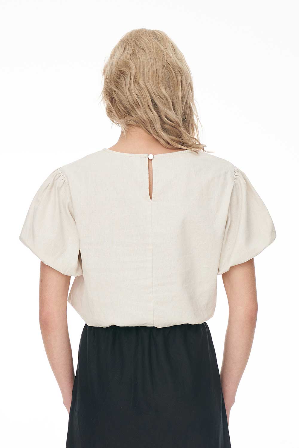 HUFFER // Lin-In Airy Top NATURAL