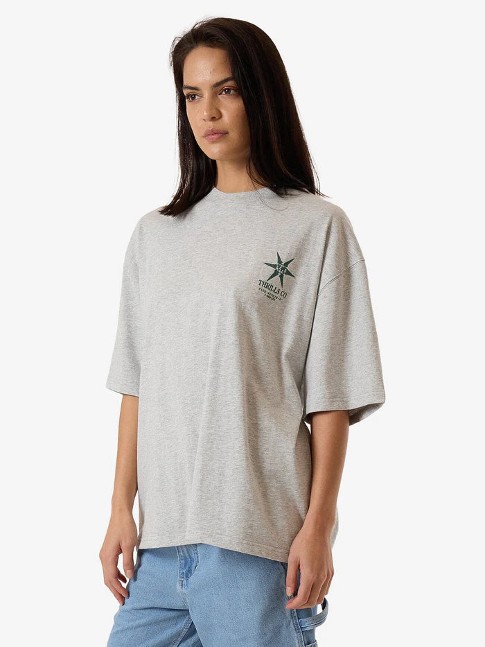 THRILLS // Infinite Stars Oversized Tee SNOW MARLE